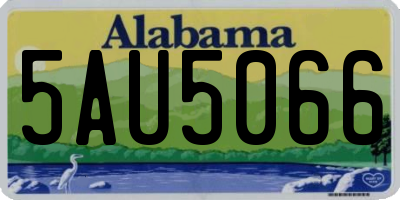 AL license plate 5AU5066