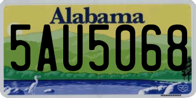 AL license plate 5AU5068