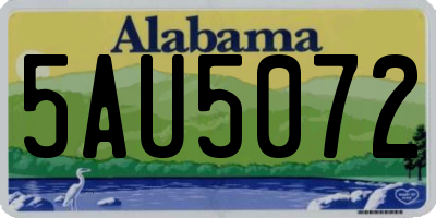AL license plate 5AU5072