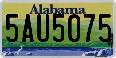 AL license plate 5AU5075