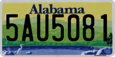 AL license plate 5AU5081