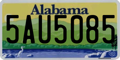AL license plate 5AU5085