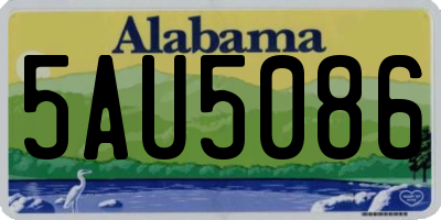 AL license plate 5AU5086
