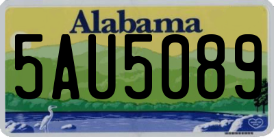 AL license plate 5AU5089