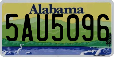 AL license plate 5AU5096