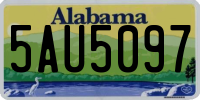 AL license plate 5AU5097