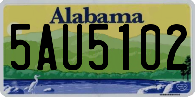 AL license plate 5AU5102