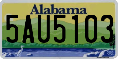 AL license plate 5AU5103