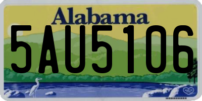 AL license plate 5AU5106