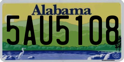 AL license plate 5AU5108