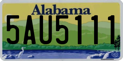 AL license plate 5AU5111