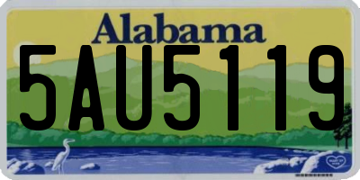 AL license plate 5AU5119