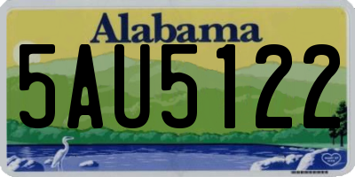AL license plate 5AU5122