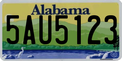AL license plate 5AU5123