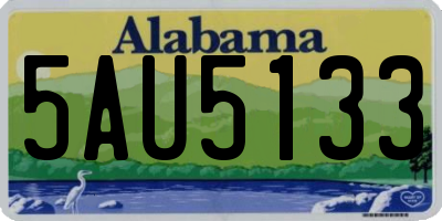 AL license plate 5AU5133