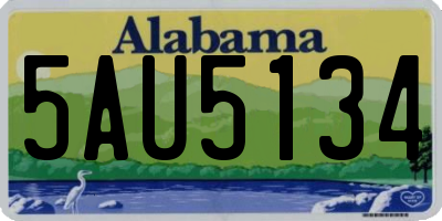 AL license plate 5AU5134