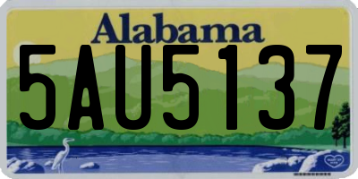 AL license plate 5AU5137