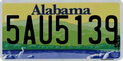 AL license plate 5AU5139