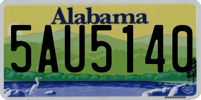 AL license plate 5AU5140