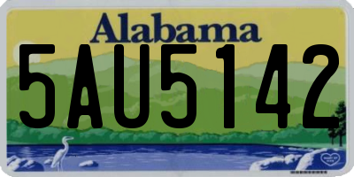 AL license plate 5AU5142