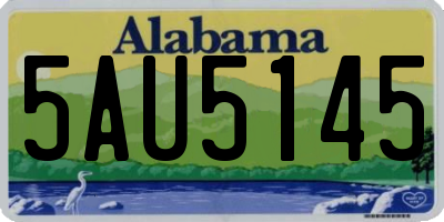 AL license plate 5AU5145