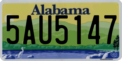 AL license plate 5AU5147