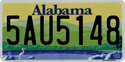 AL license plate 5AU5148