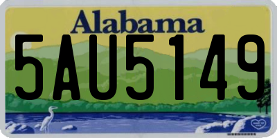 AL license plate 5AU5149
