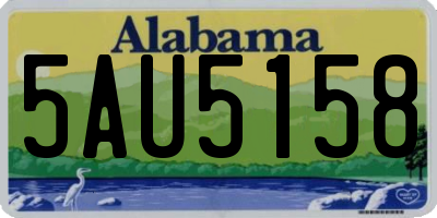 AL license plate 5AU5158