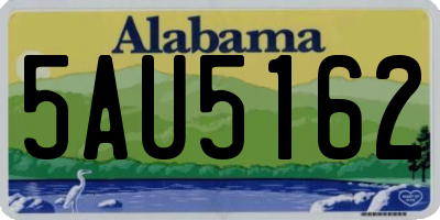 AL license plate 5AU5162