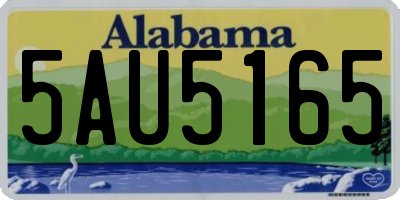 AL license plate 5AU5165