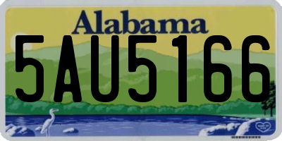 AL license plate 5AU5166