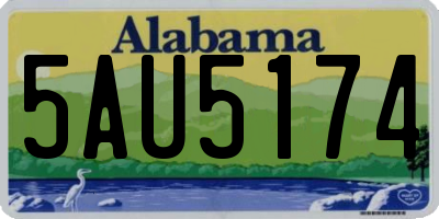 AL license plate 5AU5174