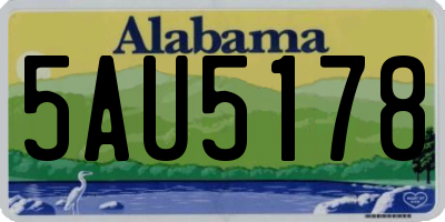 AL license plate 5AU5178