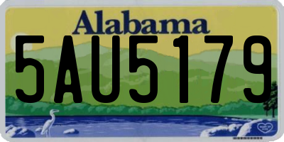 AL license plate 5AU5179