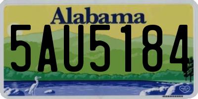 AL license plate 5AU5184