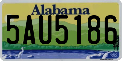 AL license plate 5AU5186