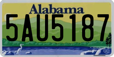 AL license plate 5AU5187