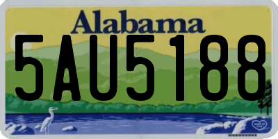 AL license plate 5AU5188