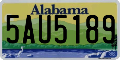 AL license plate 5AU5189