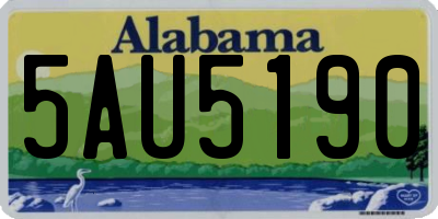 AL license plate 5AU5190