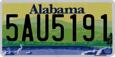 AL license plate 5AU5191