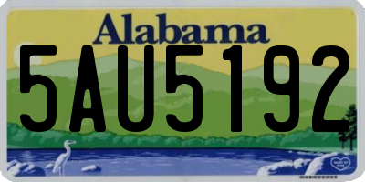 AL license plate 5AU5192