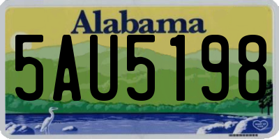 AL license plate 5AU5198