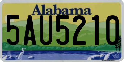 AL license plate 5AU5210