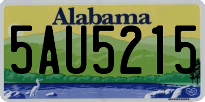 AL license plate 5AU5215