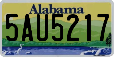 AL license plate 5AU5217