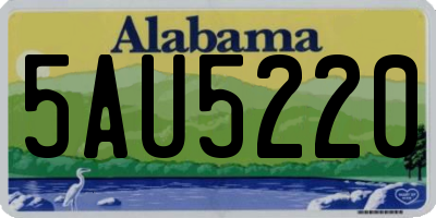 AL license plate 5AU5220