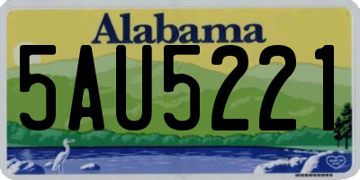 AL license plate 5AU5221
