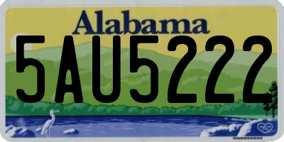 AL license plate 5AU5222